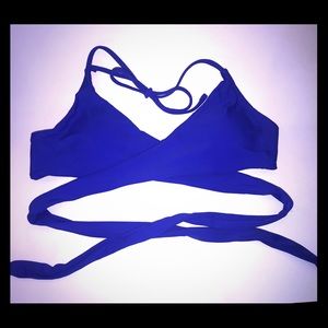 Women’s New Blue Bikini Top Large